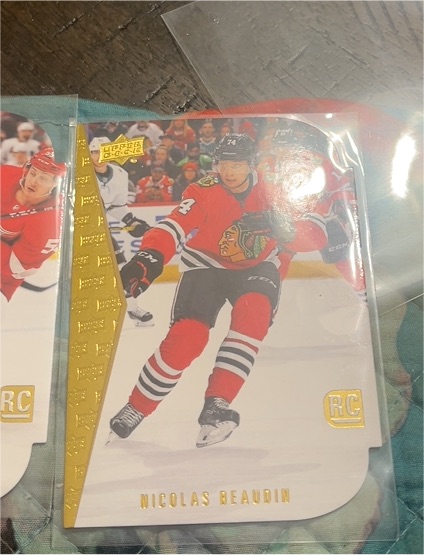 2023-24 Upper Deck Series 2 Rookie Die Cut #RDT-14 Nicolas Beaudin — front