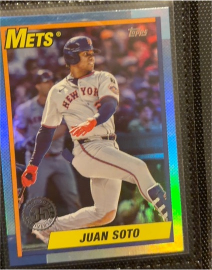 2025 Topps Update #U90-26 Juan Soto 1990 Topps Baseball 35th Anniversary — front