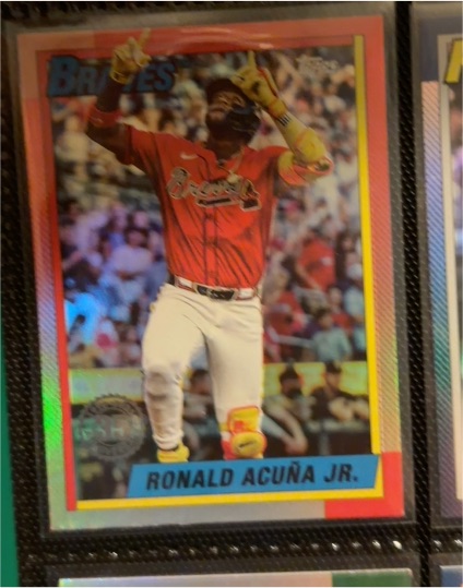 2025 Topps Update Series - 1990 Topps #U90-22 Ronald Acuña Jr. — front