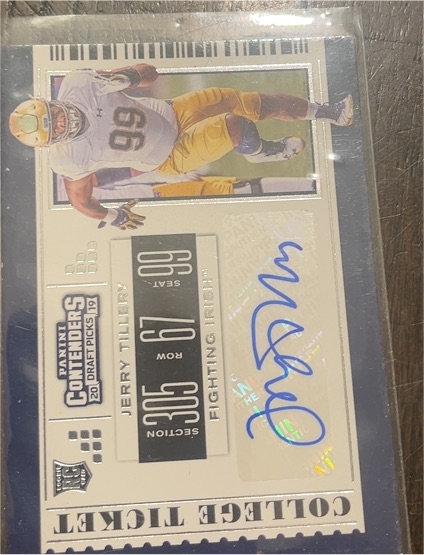 2019 Panini Contenders Draft Picks #316 Jerry Tillery — front