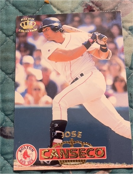 1996 Pacific Crown Collection Jose Canseco Boston Red Sox — front