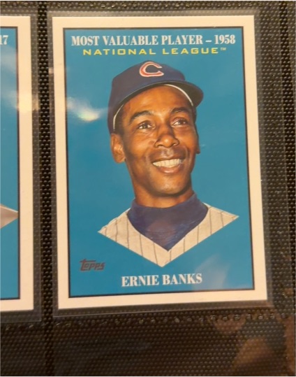 2025 Topps Update #MV-37 Ernie Banks Most Valuable — front