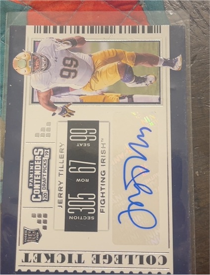 2019 Panini Contenders Draft Picks #99 Jerry Tillery — front
