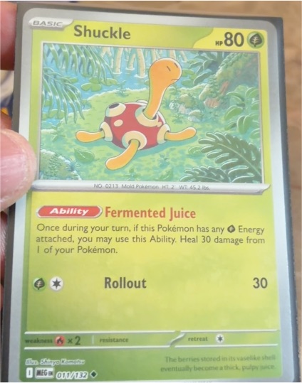 2022 Pokémon ME01: Mega Evolution #011 Shuckle — front