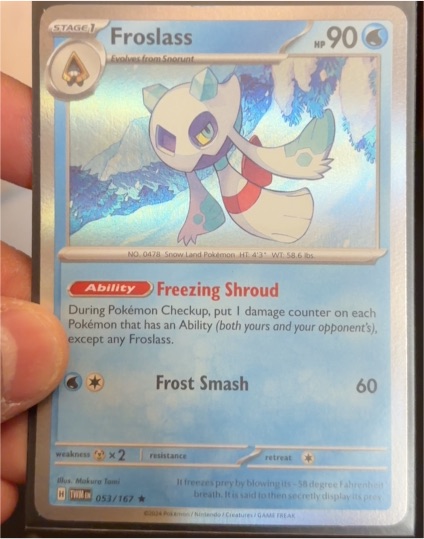 2023 Pokémon SV06: Twilight Masquerade #053 Froslass — front