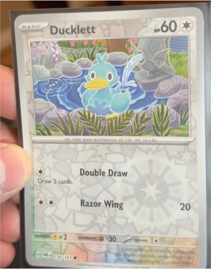 2024 Pokémon SV06: Twilight Masquerade #139 Ducklett — front