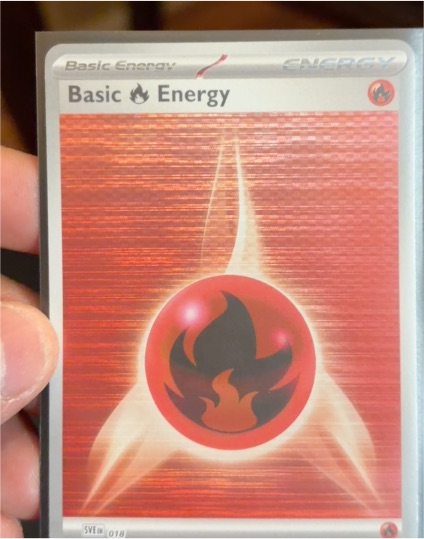 2025 Pokemon TCG Scarlet & Violet #018 Basic Fire Energy — front