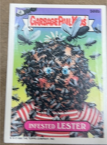 1988 Topps Garbage Pail Kids Series 14 #566b Infested Lester — front
