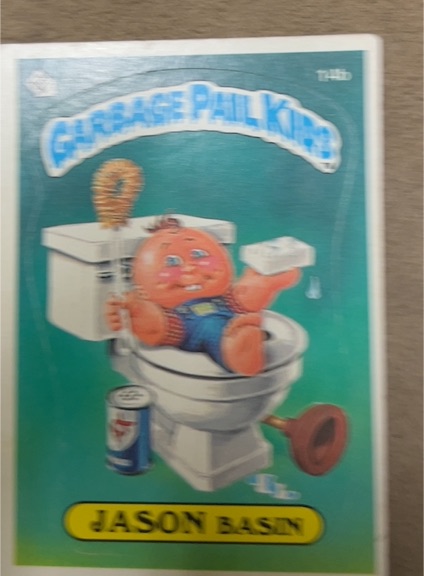 1985 Topps Garbage Pail Kids Series 1 #14b Jason Basin — front