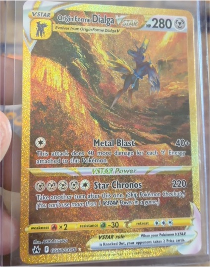 2023 Pokemon Crown Zenith #GG68 Origin Forme Dialga VSTAR — front