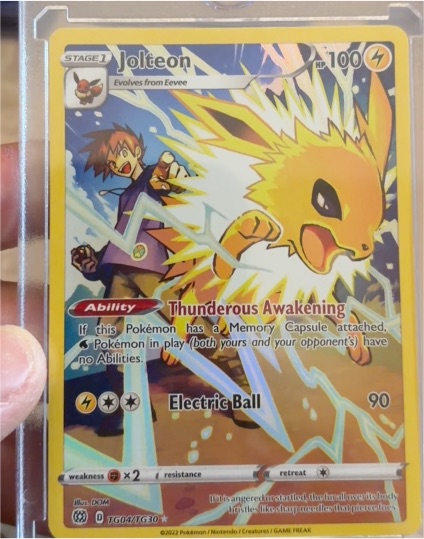 2022 Pokémon TCG Brilliant Stars Trainer Gallery #TG04/TG30 Jolteon — front