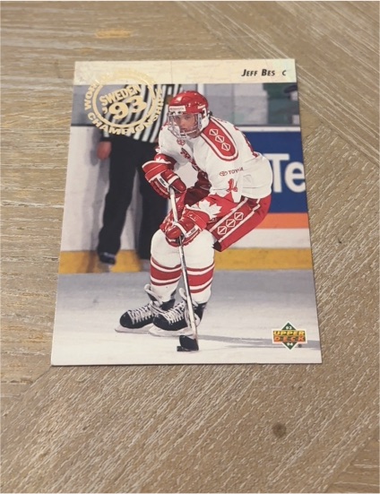 1993-94 Upper Deck #255 Jeff Bes — front