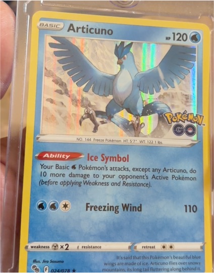 2022 Pokémon GO #024 Articuno — front