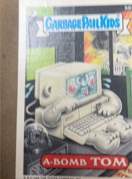 1985 Garbage Pail Kids #86a A-Bomb Tom — front