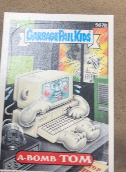1988 Topps Garbage Pail Kids Series 14 #567b A-Bomb Tom — front