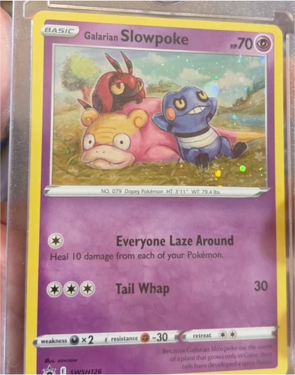 Pokémon TCG Sword & Shield #SWSH126 Galarian Slowpoke — front