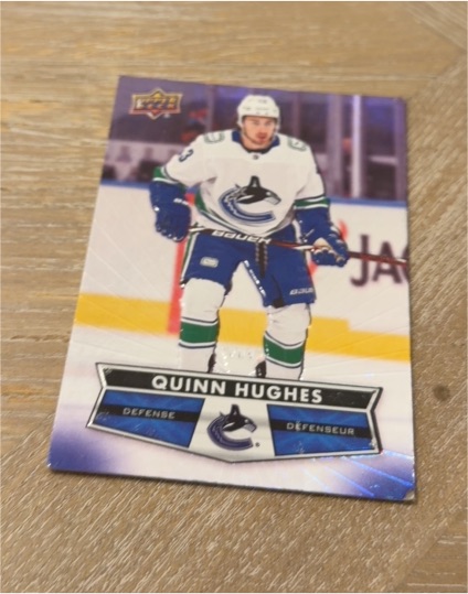 2021-22 Upper Deck Tim Hortons #43 Quinn Hughes — front