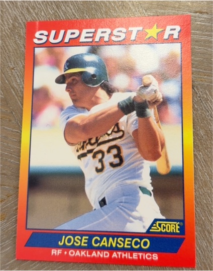1992 Score Superstar #67 Jose Canseco — front