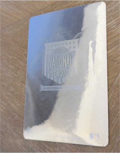1991 Upper Deck #NNO National League Team Logo Hologram — front