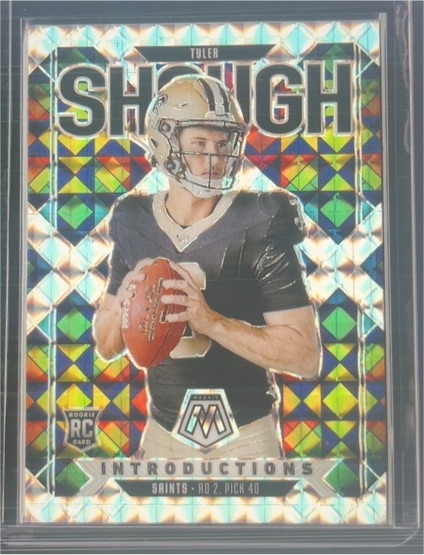 2025 Panini Mosaic #9 Tyler Shough Introductions — front
