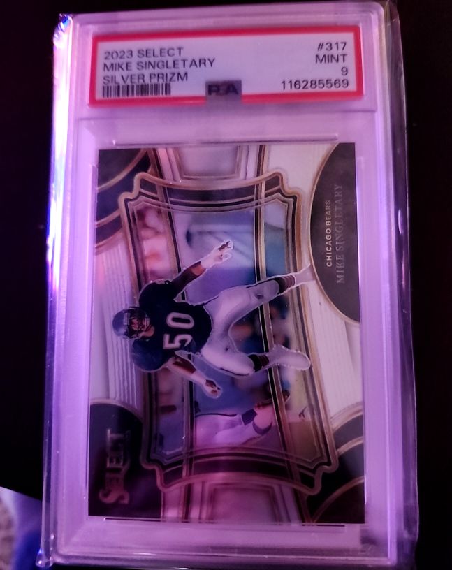 2023 Select #317 Mike Singletary Silver Prizm — front