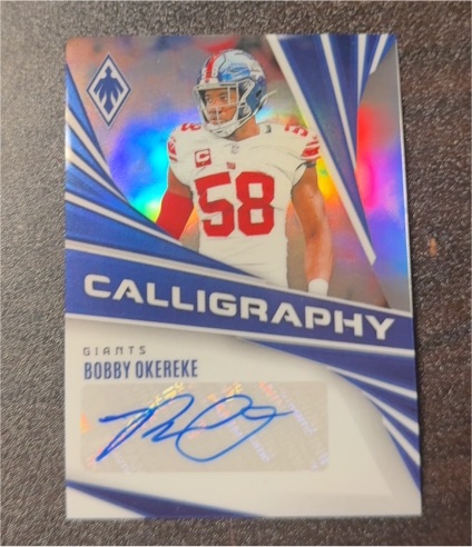 2024 Panini Phoenix #C-BOE Bobby Okereke Calligraphy Autograph — front