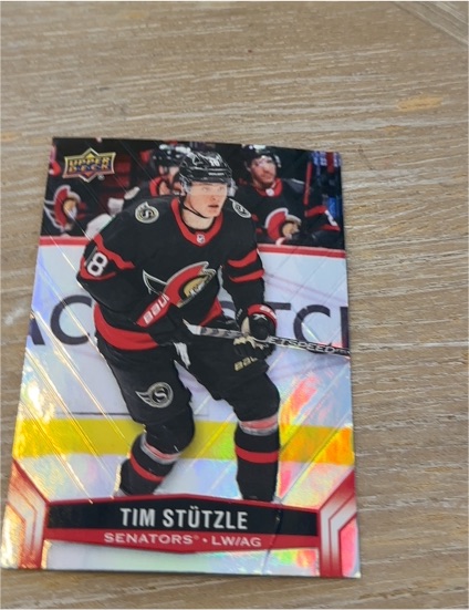 2023-24 Upper Deck Tim Hortons #18 Tim Stutzle — front