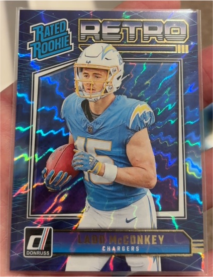 2024 Donruss #5 Ladd McConkey Rated Rookie Retro — front