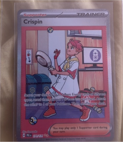 2025 Pokémon Prismatic Evolutions #171 Crispin — front