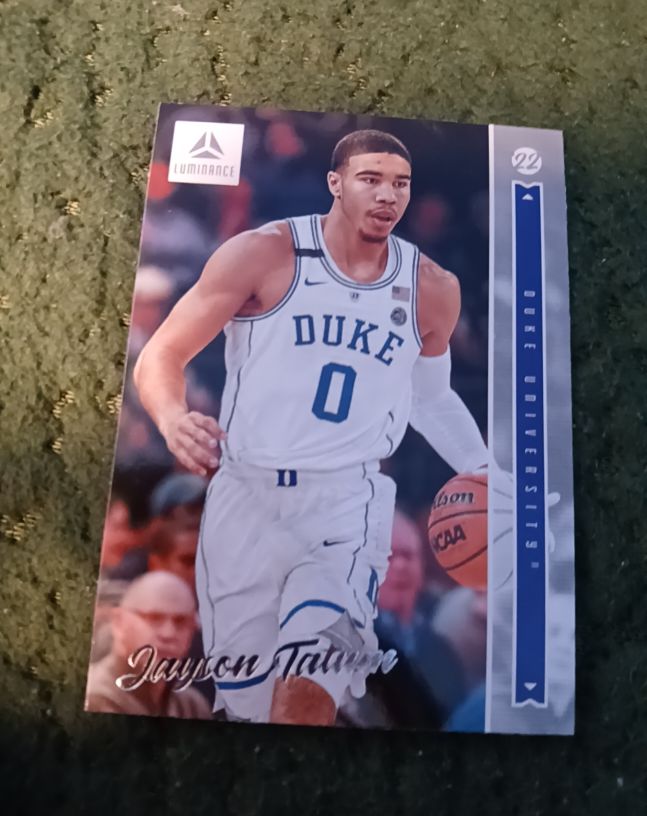 2022 Panini Chronicles Draft Picks Luminance #24 Jayson Tatum — front