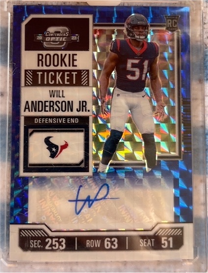 2023 Panini Contenders Optic #253 Will Anderson Jr. — front