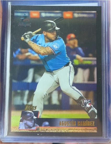 2025 Topps Archives #139 Agustín Ramírez Miami Marlins Rookie — front