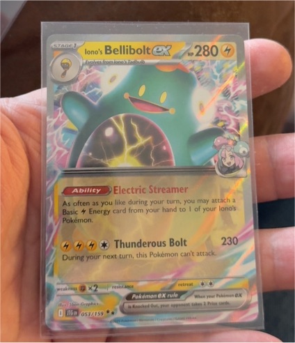2025 Pokemon SV09: Journey Together #053/159 Iono's Bellibolt ex — front