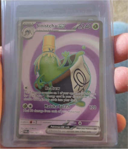 2023 Pokémon TCG Twilight Masquerade #189 Sinistcha EX — front