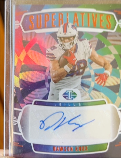 2022 Panini Illusions Superlatives #SS-DK Dawson Knox — front