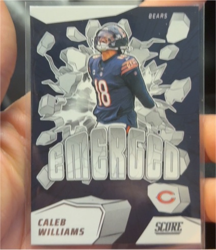 2025 Panini Score #11 Caleb Williams Emerged — front