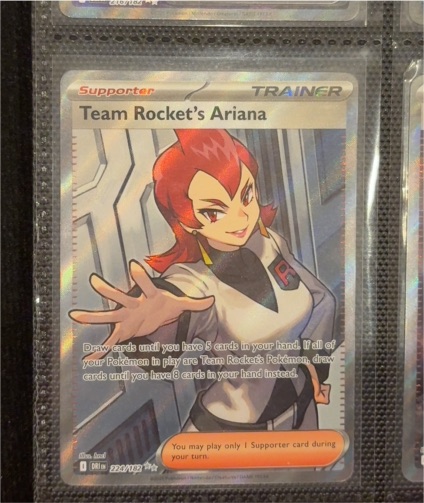 2025 Pokémon #224 Team Rocket's Ariana — front