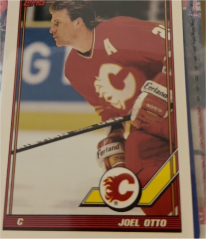 1991-92 O-Pee-Chee #428 Joel Otto — front
