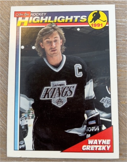 1991-92 O-Pee-Chee #524 Wayne Gretzky — front