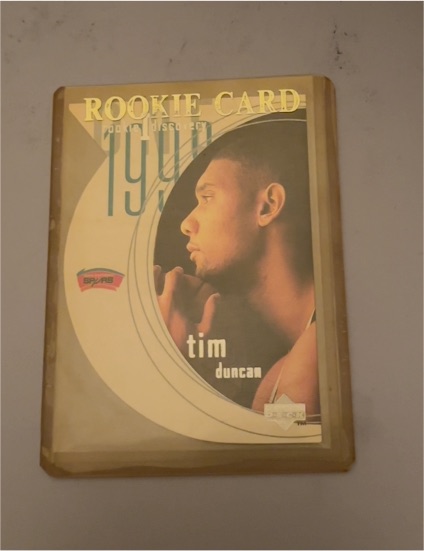 1997-98 Upper Deck Rookie Discovery #R1 Tim Duncan — front