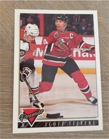 1993 Topps Premier #80 Scott Stevens — front