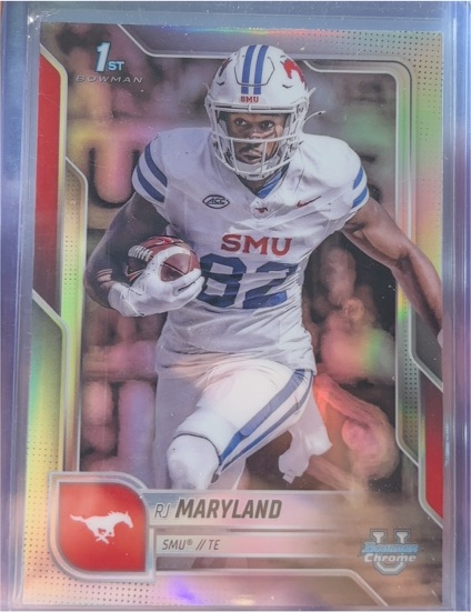2025 Bowman University Chrome #153 RJ Maryland — front