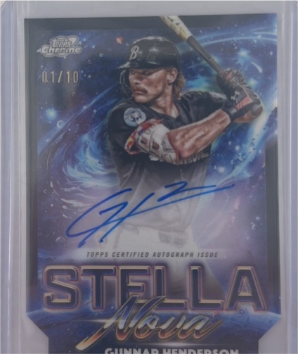 2025 Topps Cosmic Chrome Stella Nova #SN-4 Gunnar Henderson — front