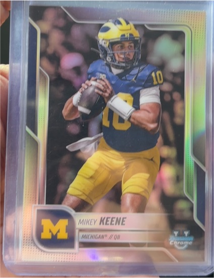2025 Bowman University Chrome #184 Mikey Keene — front