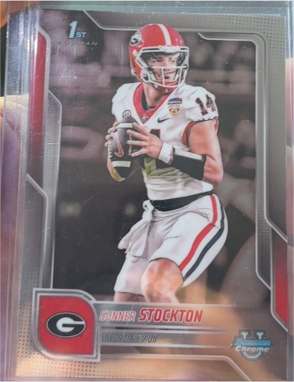 2025 Bowman University Chrome #131 Gunner Stockton — front