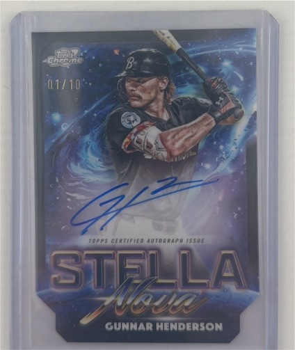 2025 Topps Chrome Cosmic #SN-4 Gunnar Henderson — front