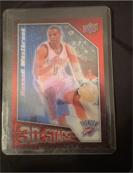 2009-10 Upper Deck 3D Stars #3D-RW Russell Westbrook — front