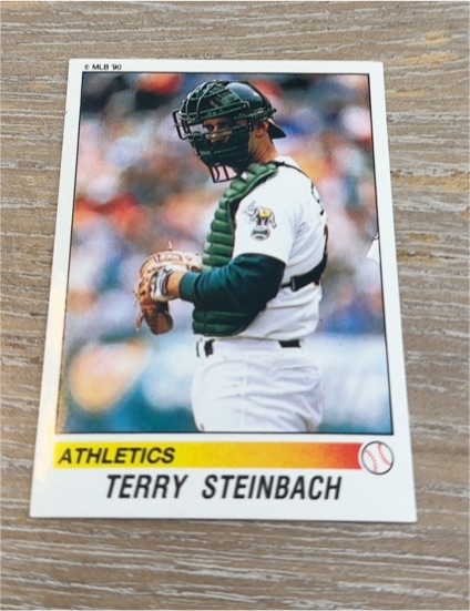 1990 Panini #143 Terry Steinbach — front