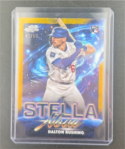 2025 Topps Chrome Cosmic #SN-22 Dalton Rushing Stella Nova — front