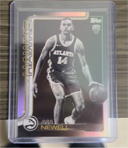 2025-26 Topps #223 Asa Newell Blackout — front
